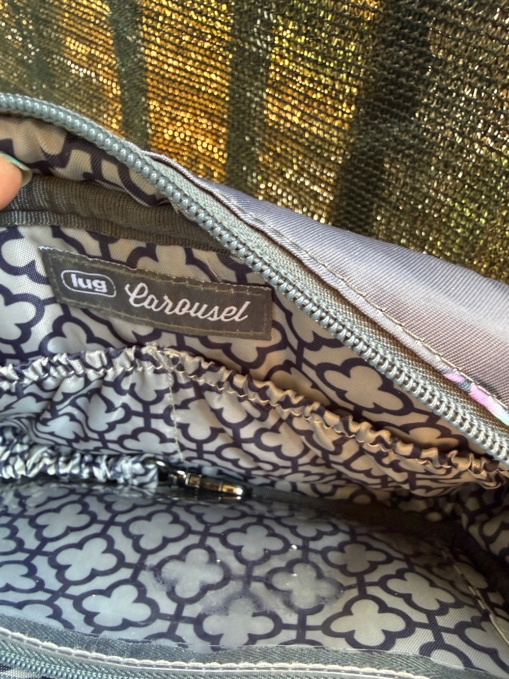 lug Purple Quilted Butterfly Crossbody Bag - Picture 8 of 8